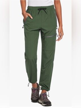 Baleaf Army Green Active Drawstring Hiking Pants